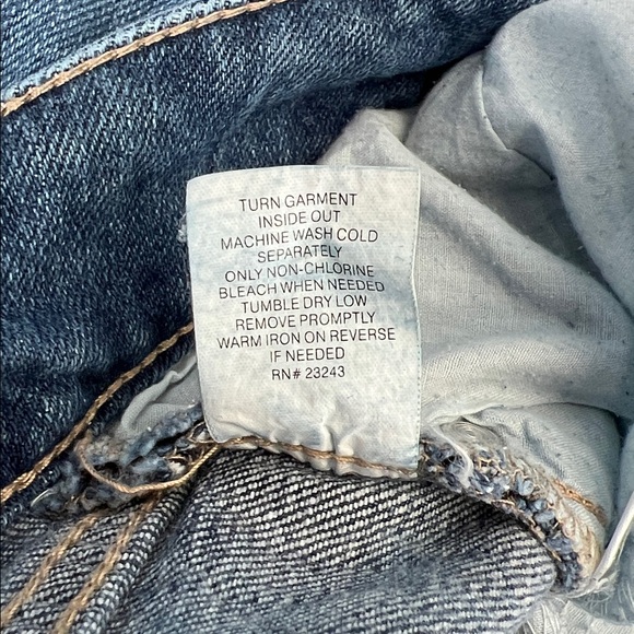 NY&C Slim Slouch Women's Distressed Blue Jeans 18 - Picture 7 of 12